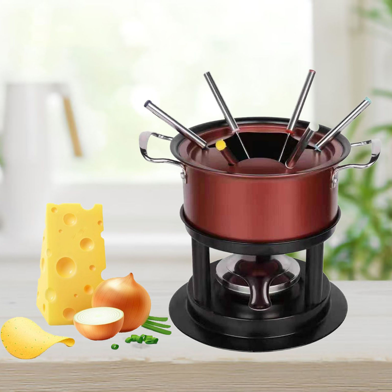 Fondue Pot Set Chocolate Butte - đánh giá và giá Home Cooking Set