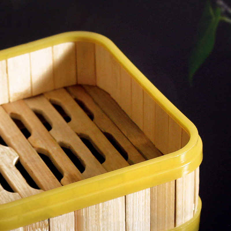 Bamboo Square Steaming Basket, - đánh giá và giá Steamer Bamboo Set