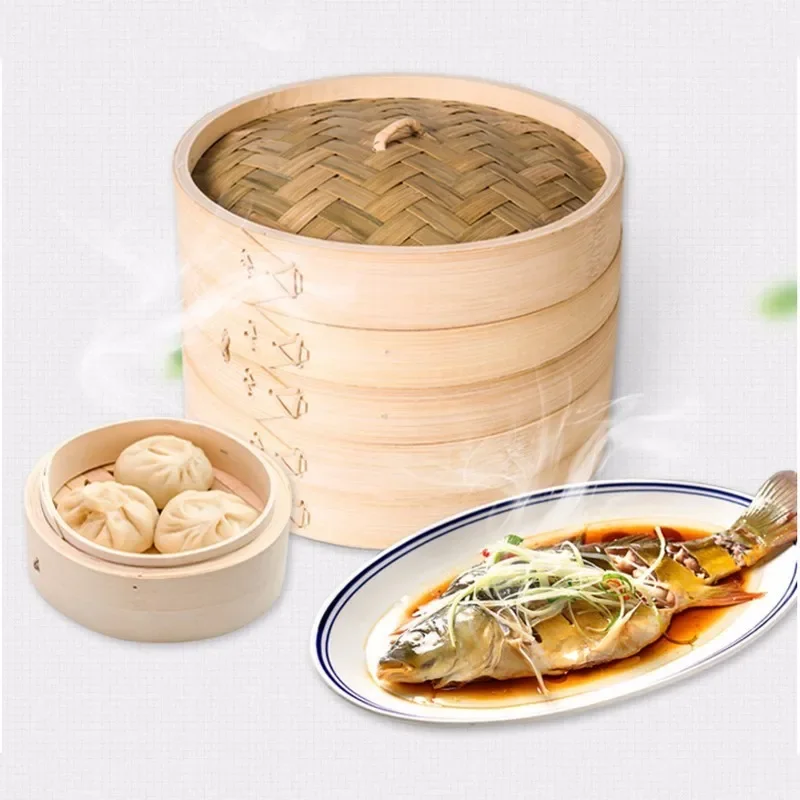 Kitchen Cooking Bamboo Steamer - đánh giá và giá Steamer Bamboo Set