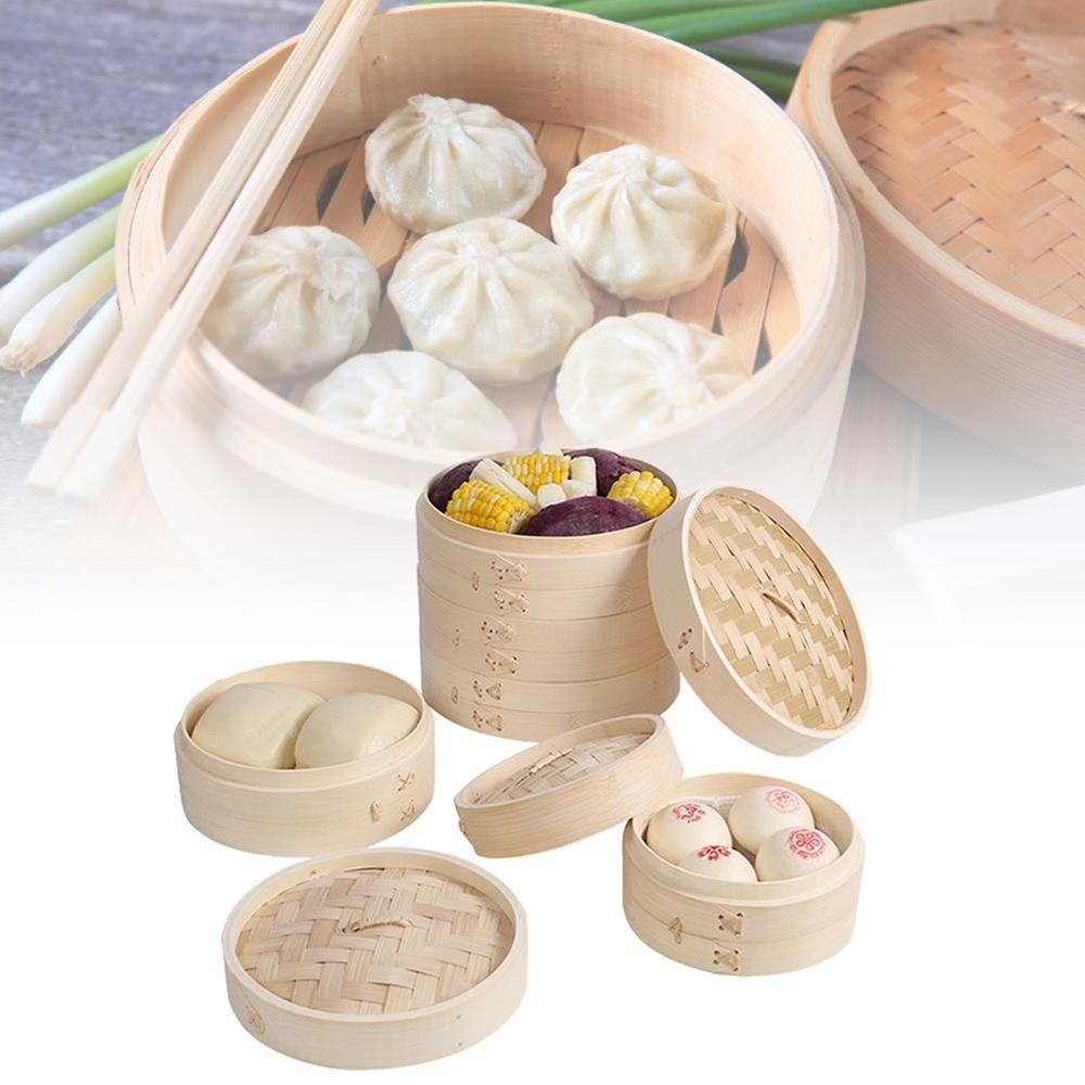 Cooking 10/15/20cm Kitchen wit - đánh giá và giá Steamer Bamboo Set