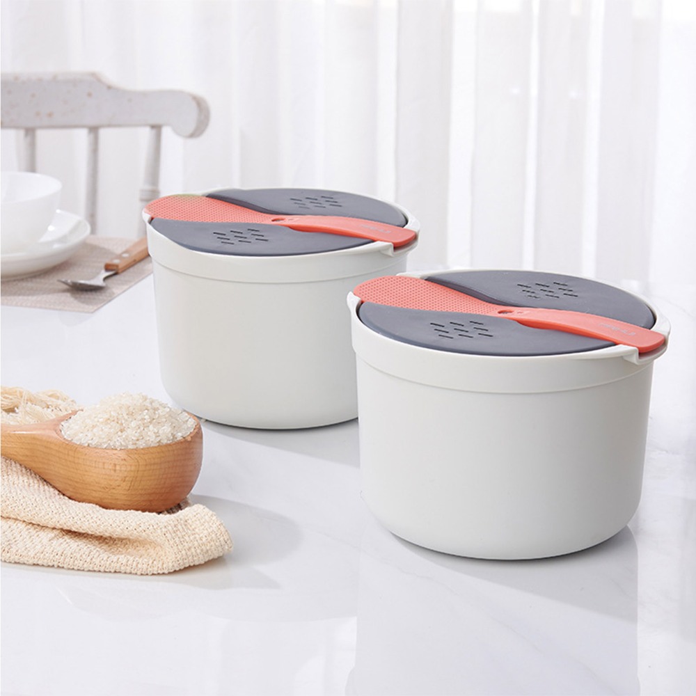 Thick 2L Microwave Rice Cooker - đánh giá và giá Steamer Bamboo Set