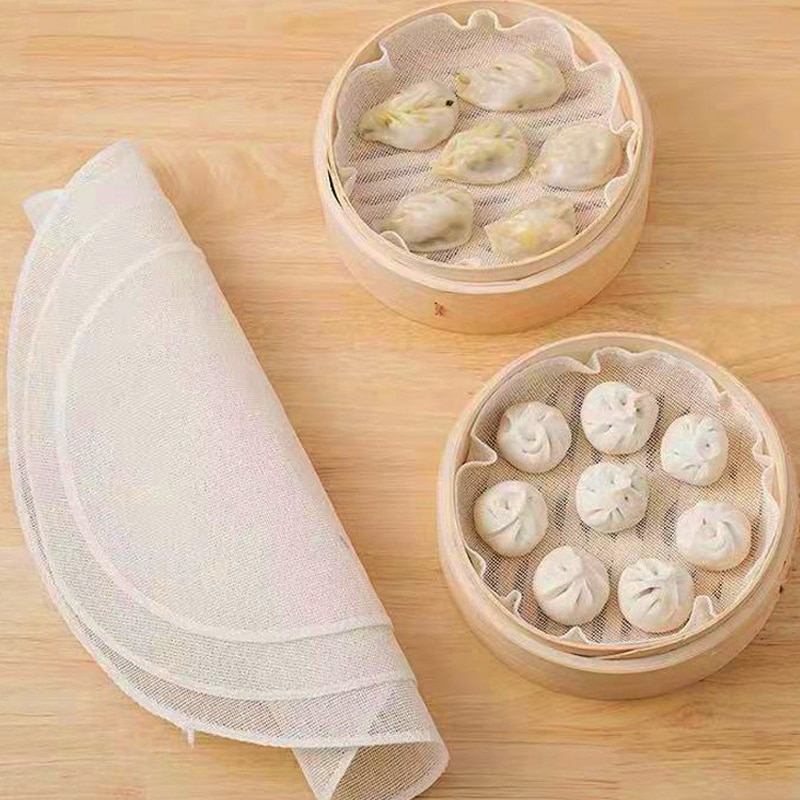 5Pcs 28CM Pure Cotton Steamer  - đánh giá và giá Steamer Bamboo Set