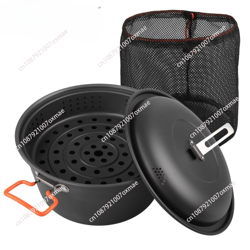 Outdoor set pot camping cookin - đánh giá và giá Steamer Bamboo Set