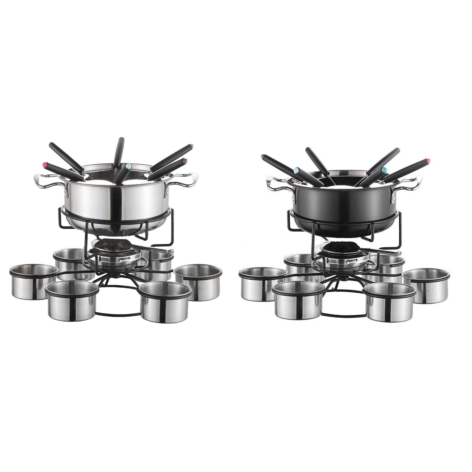 Fondue Pot Set Cooking Stove T - đánh giá và giá Home Cooking Set