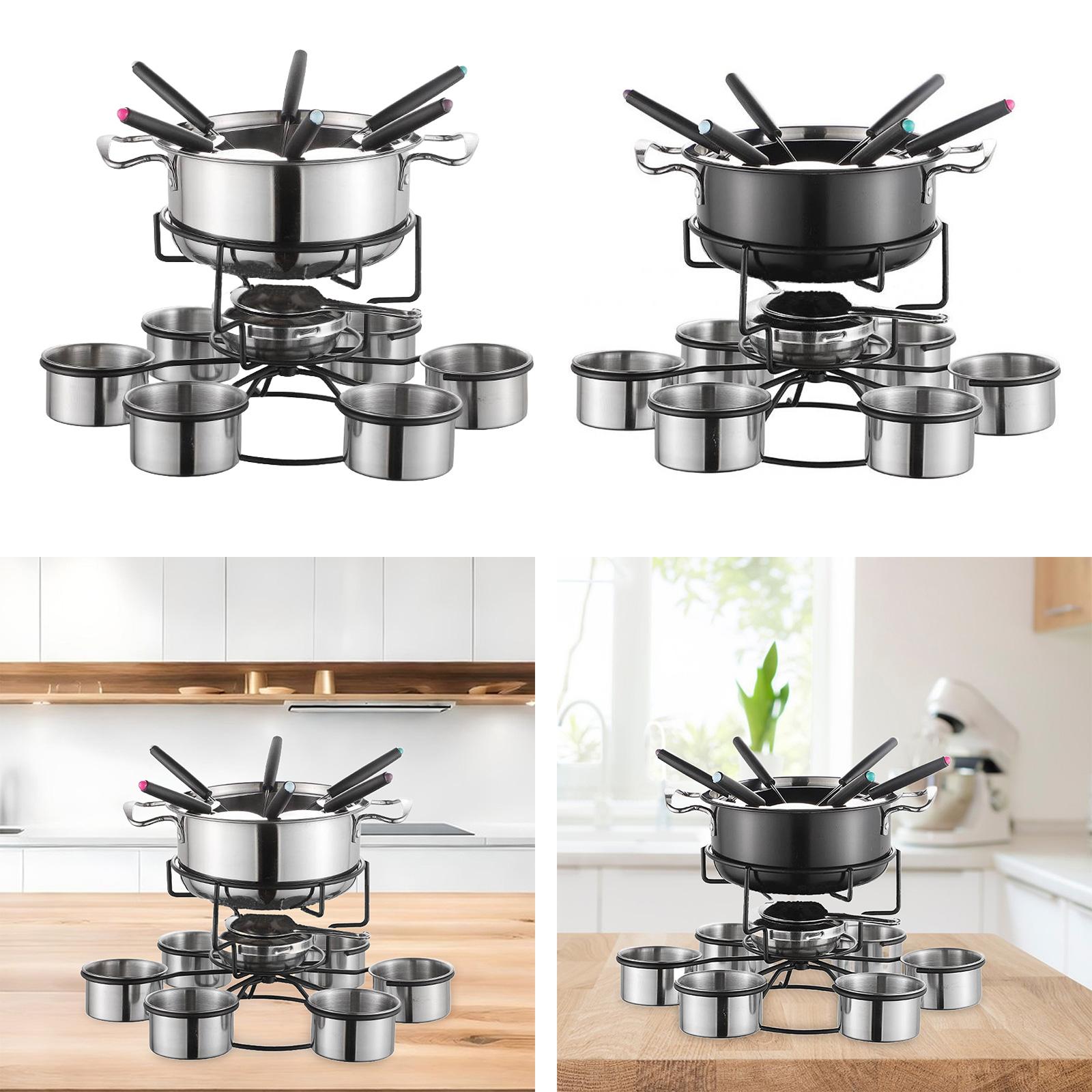 Fondue Pot Set Cooking Stove T - đánh giá và giá Home Cooking Set