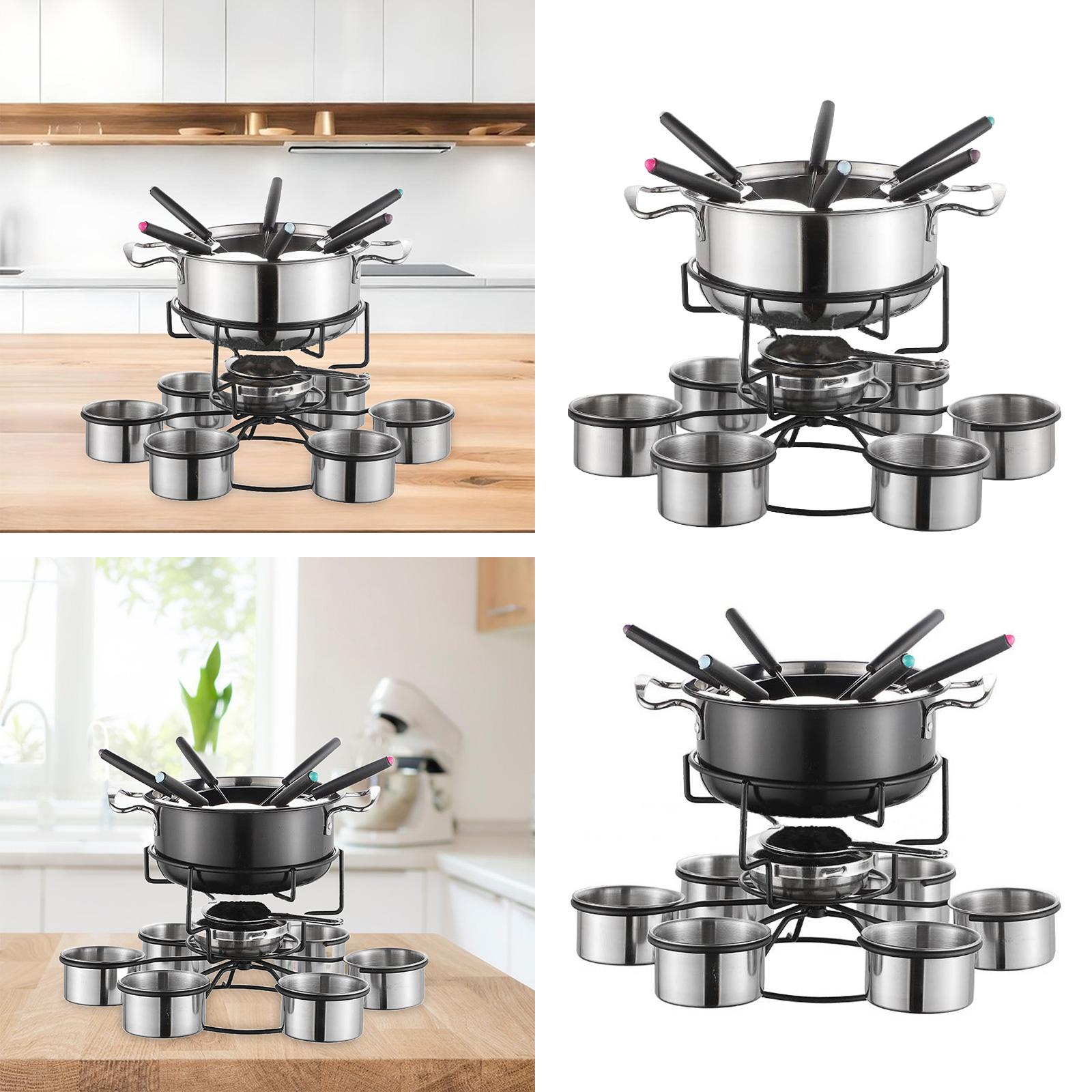 Fondue Pot Set Cooking Stove T - đánh giá và giá Home Cooking Set