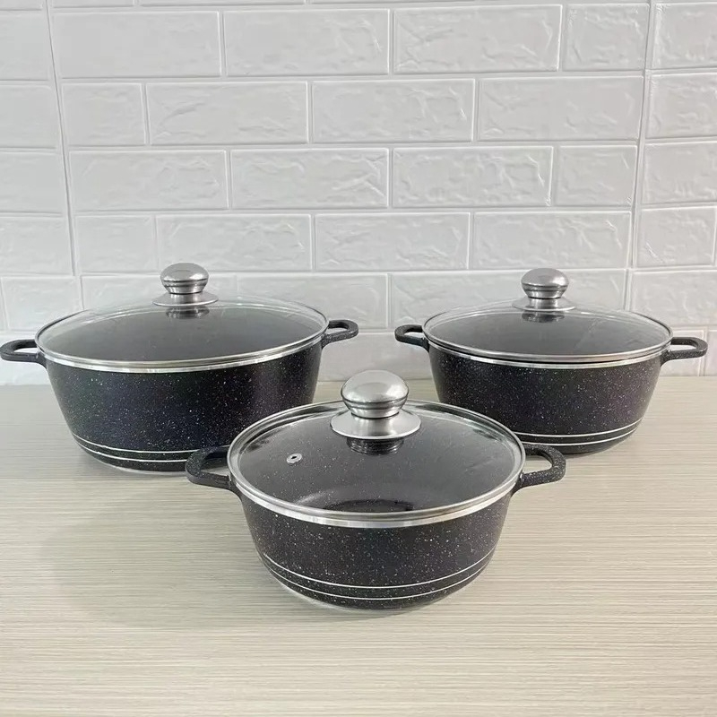 JMZ Cookware Set Granite Cooki - đánh giá và giá Home Cooking Set