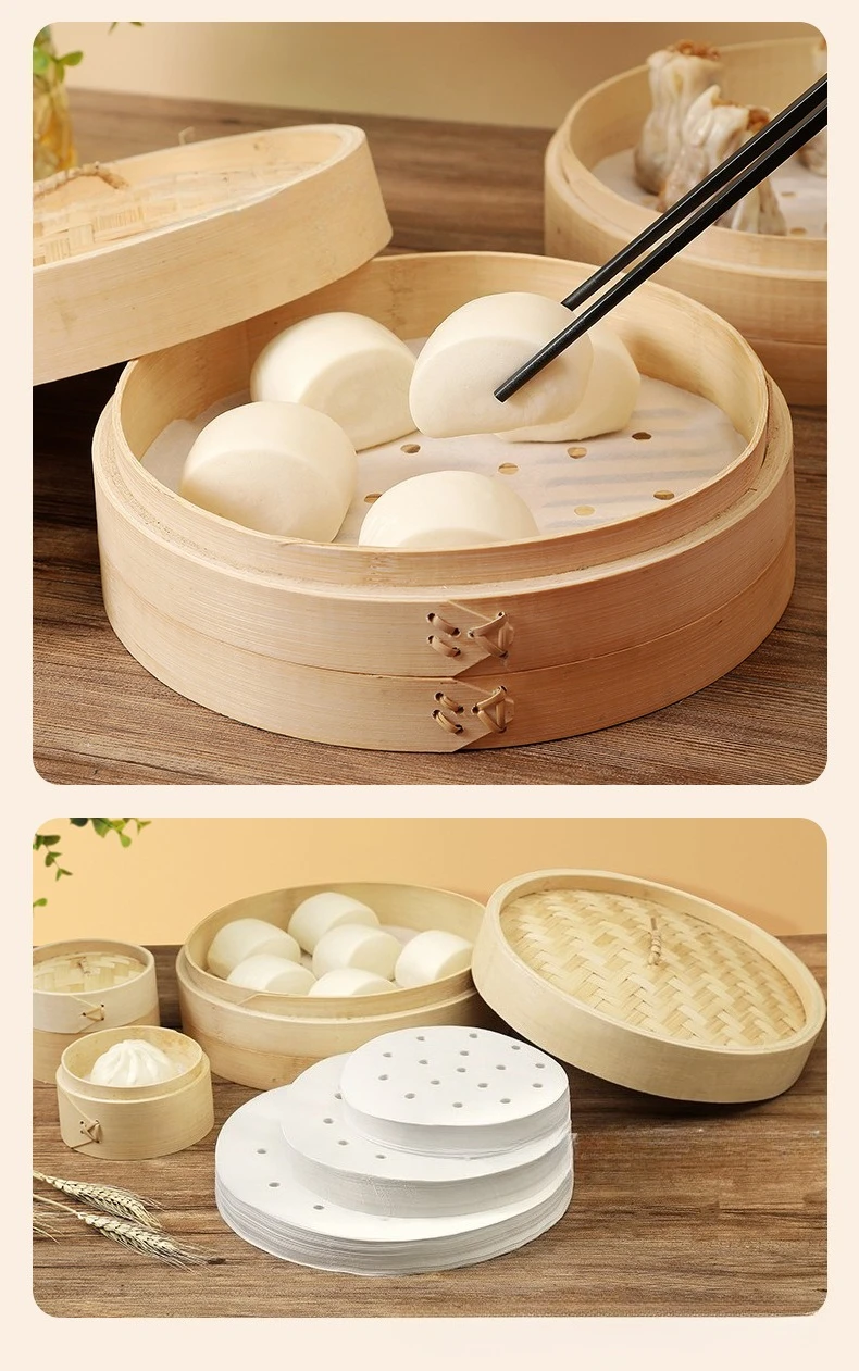 100Pcs Food Grade Disposable S - đánh giá và giá Steamer Bamboo Set